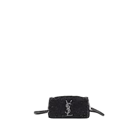 Saint Laurent-Borsa a tracolla West Hollywood nera con paillettes Toy Saint Laurent-Nero