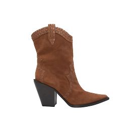 Brown Alice + Olivia Suede Mid-Calf Cowboy Boots Size 39.5 Brown