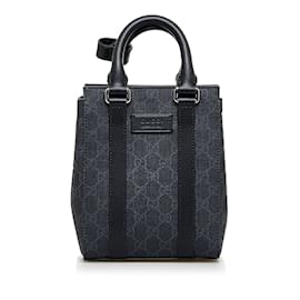 Gucci-Sac cabas noir Gucci Mini GG Supreme-Noir