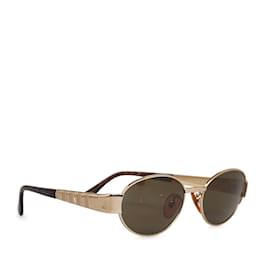 Fendi-Black Fendi Round Tinted Sunglasses-Black
