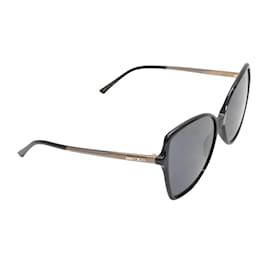 Jimmy Choo-Black Jimmy Choo Oversized Sunglasses-Black