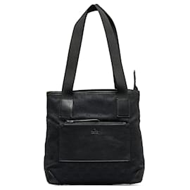 Gucci-Bolsa tote de lona Gucci GG negra-Negro