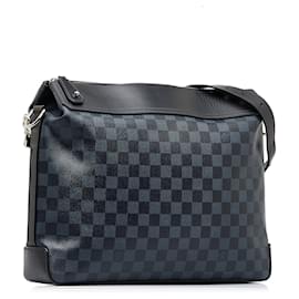 Louis Vuitton-Blaue Louis Vuitton Damier Cobalt Greenwich Messenger Umhängetasche-Blau