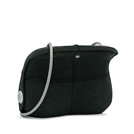 Chanel-Bolso bandolera negro Chanel de lana de edición limitada-Negro