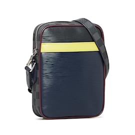 Louis Vuitton-Black Louis Vuitton Epi Danube Crossbody Bag-Black