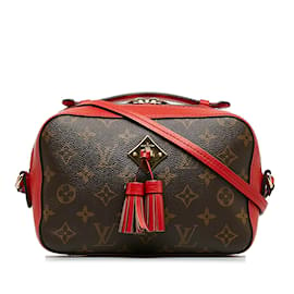 Louis Vuitton-Brown Louis Vuitton Monogram Saintonge Crossbody Bag-Marron