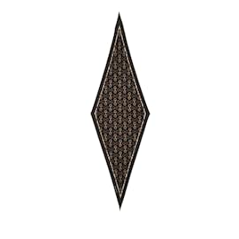 Gucci-Sciarpe Gucci Horsebit in seta marrone-Marrone