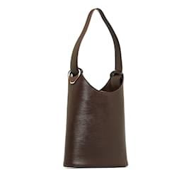 Louis Vuitton-Brown Louis Vuitton Epi Sac Verseau Shoulder Bag-Marron