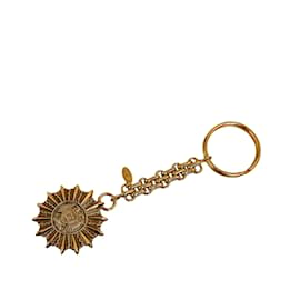 Chanel-Porte-clés doré Chanel Sun-Doré