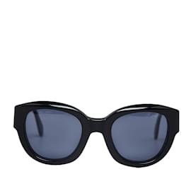 Chanel-Black Chanel Square Tinted Sunglasses-Black
