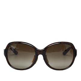 Gucci-Brown Gucci Round Tinted Sunglasses-Brown
