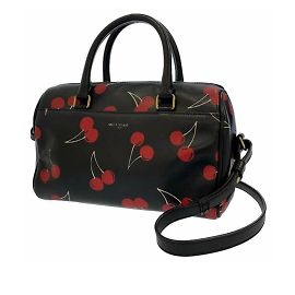 Bolsa preta Saint Laurent Baby Classic cereja estampada Preto