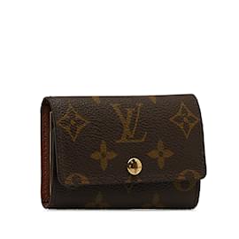 Louis Vuitton-Brown Louis Vuitton Monogram 6 key holder-Brown