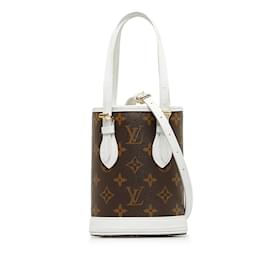 Louis Vuitton-Sac seau marron Louis Vuitton LV Match Monogram Nano-Marron