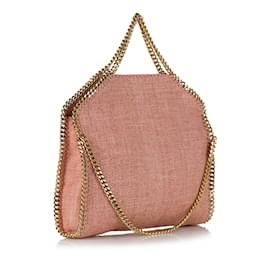 Stella Mc Cartney-Pink Stella McCartney Falabella Boucle Fold-Over Tote Bag-Pink