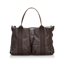 Hermès-Brown Hermes Caravan Horizontal Tote Bag Satchel-Brown