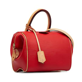 Louis Vuitton-Bolso satchel Louis Vuitton Epi Doc BB rojo-Roja