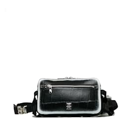 Givenchy-Black Givenchy Embossed Leather Belt Bag-Black
