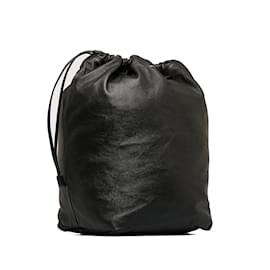 Saint Laurent-Black Saint Laurent Large Teddy Bucket Bag-Black