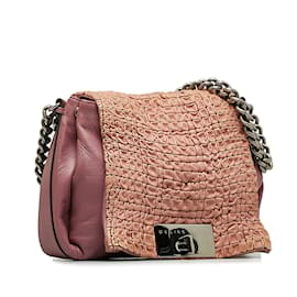 Céline-Bolso de hombro de cuero Celine rosa-Rosa