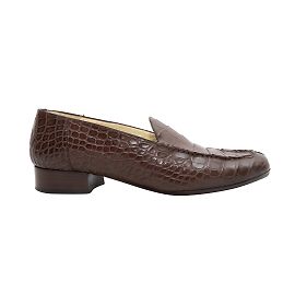Mocassins Luciano Barbera Croc Marron Taille 37 Marron