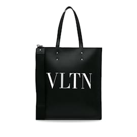 Valentino-Cartable en cuir noir Valentino VLTN-Noir