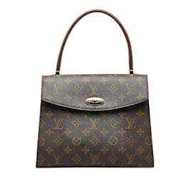 Louis Vuitton-Brown Louis Vuitton Monogram Malesherbes Handbag-Marron