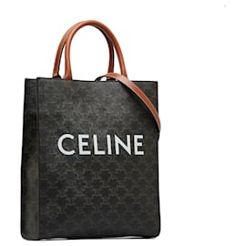 Céline-Cartable vertical marron Celine Triomphe Cabas-Marron