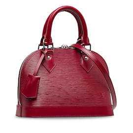 Louis Vuitton-Bolsa Louis Vuitton Epi Alma BB vermelha-Vermelho