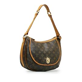 Louis Vuitton-Brown Louis Vuitton Monogram Tulum GM Shoulder Bag-Brown