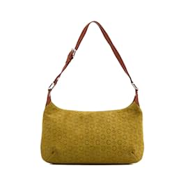 Céline-Bolsa de Ombro Celine C Macadame Amarela-Amarelo