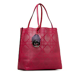 Dior-Borsa tote Cannage Dioriva rosa Dior traforata-Rosa