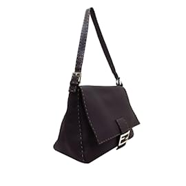 Fendi-Sac à bandoulière Selleria Mamma Forever en cuir marron Fendi-Marron