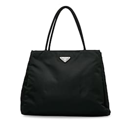 Prada-Black Prada Tessuto Tote-Black