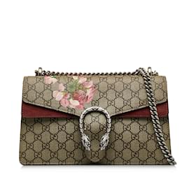 Gucci-Sac à bandoulière marron Gucci Small GG Supreme Blooms Dionysus-Marron