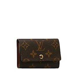 Louis Vuitton-Brown Louis Vuitton Monogram 6 key holder-Brown