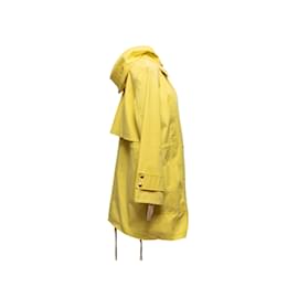 Louis Vuitton-Manteau coupe-vent à capuche jaune Louis Vuitton Taille M-Jaune