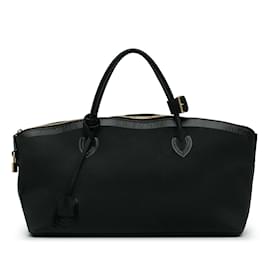 Louis Vuitton-Black Louis Vuitton Cuir Obsession Lockit East-West Handbag-Black