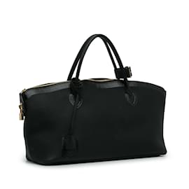 Louis Vuitton-Black Louis Vuitton Cuir Obsession Lockit East-West Handbag-Black