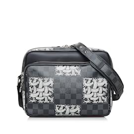 Louis Vuitton-Black Louis Vuitton Christopher Nemeth Damier Graphite Nil PM Crossbody Bag-Black
