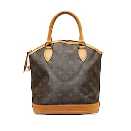 Louis Vuitton-Brown Louis Vuitton Monogram Lockit PM Handbag-Brown