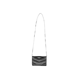 Givenchy-Carteira de couro preto Givenchy com corrente-Preto