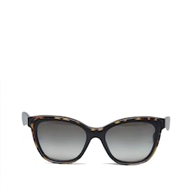 Prada-Black Prada Baroque Round Sunglasses-Black