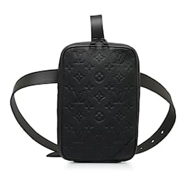 Louis Vuitton-Bolso lateral utilitario Empreinte con monograma de Louis Vuitton negro-Negro