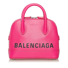 Balenciaga-Pink Balenciaga Ville XXS Satchel-Pink
