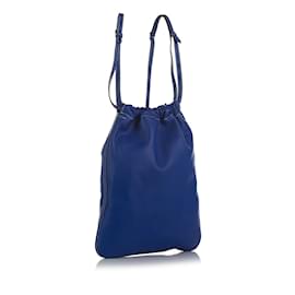 Hermès-Blue Hermes Cheri Bridado Backpack-Blue