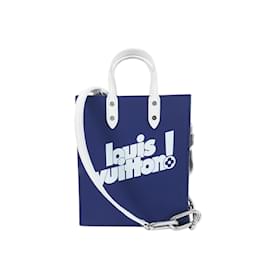 Louis Vuitton-Blue Louis Vuitton Everyday Sac Plat XS Satchel-Blue