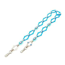 Prada-Blue Prada Plastic Crystal Shoulder Strap-Blue