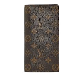 Louis Vuitton-Brown Louis Vuitton Monogram Brazza Wallet-Brown