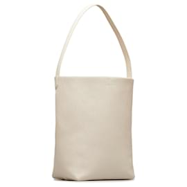 The row-Beige The Row Medium N/S Leather Park Tote-Beige